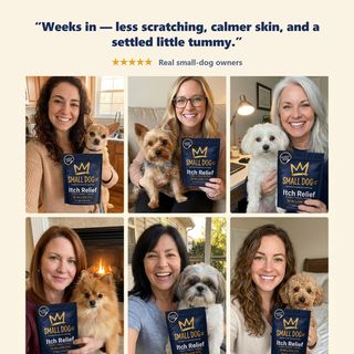 Small-dog owners with Itch Relief